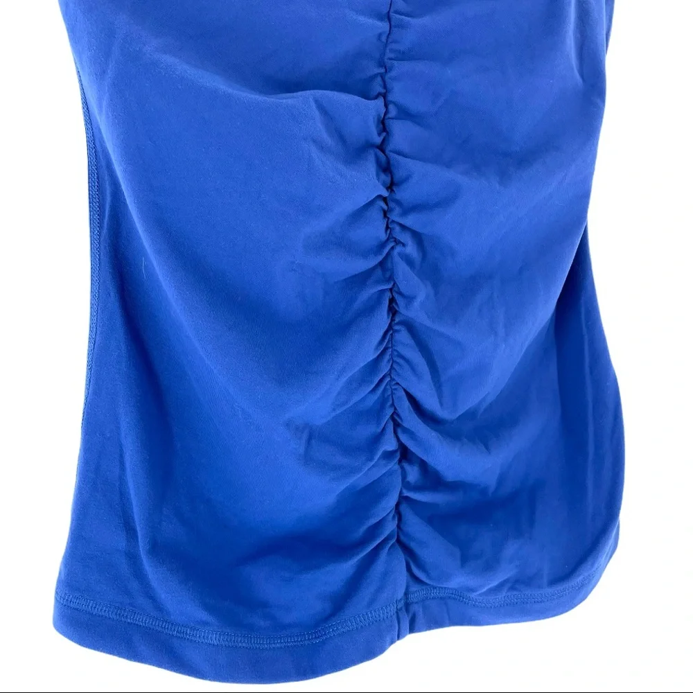 Lucy Ruched Racerback Yoga Tank Top Built In Bra - Picture 6 of 12